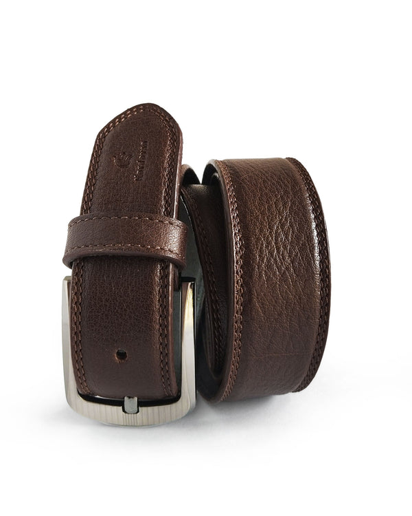 The Executive Double Stitched Belt | Kordovan Leather Pakistan