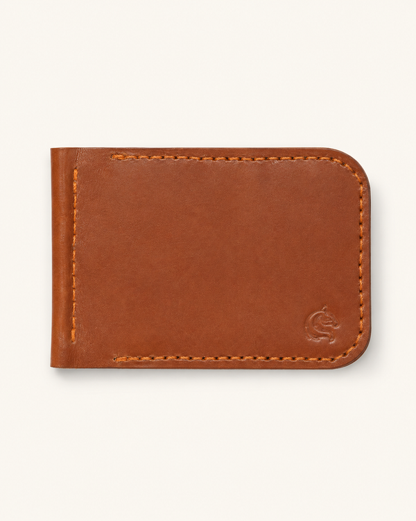 HM The Lord's Wallet in brown leather — front view | Kordovan Pakistan