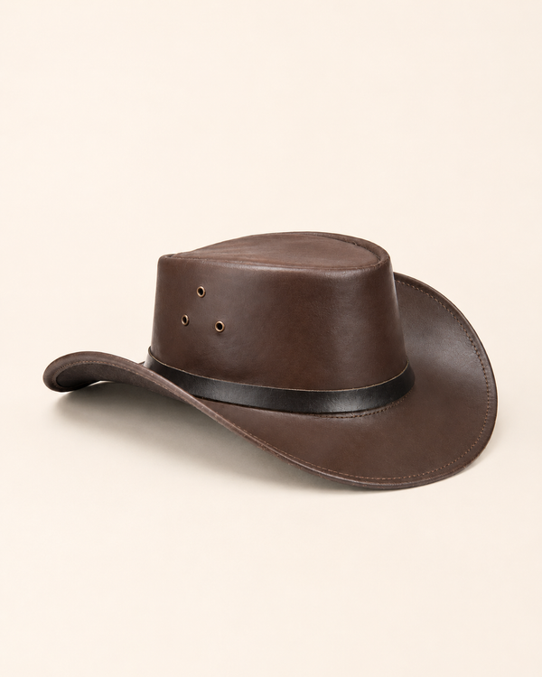 KORDOVAN'S Black Stripe Leather Cowboy Hat