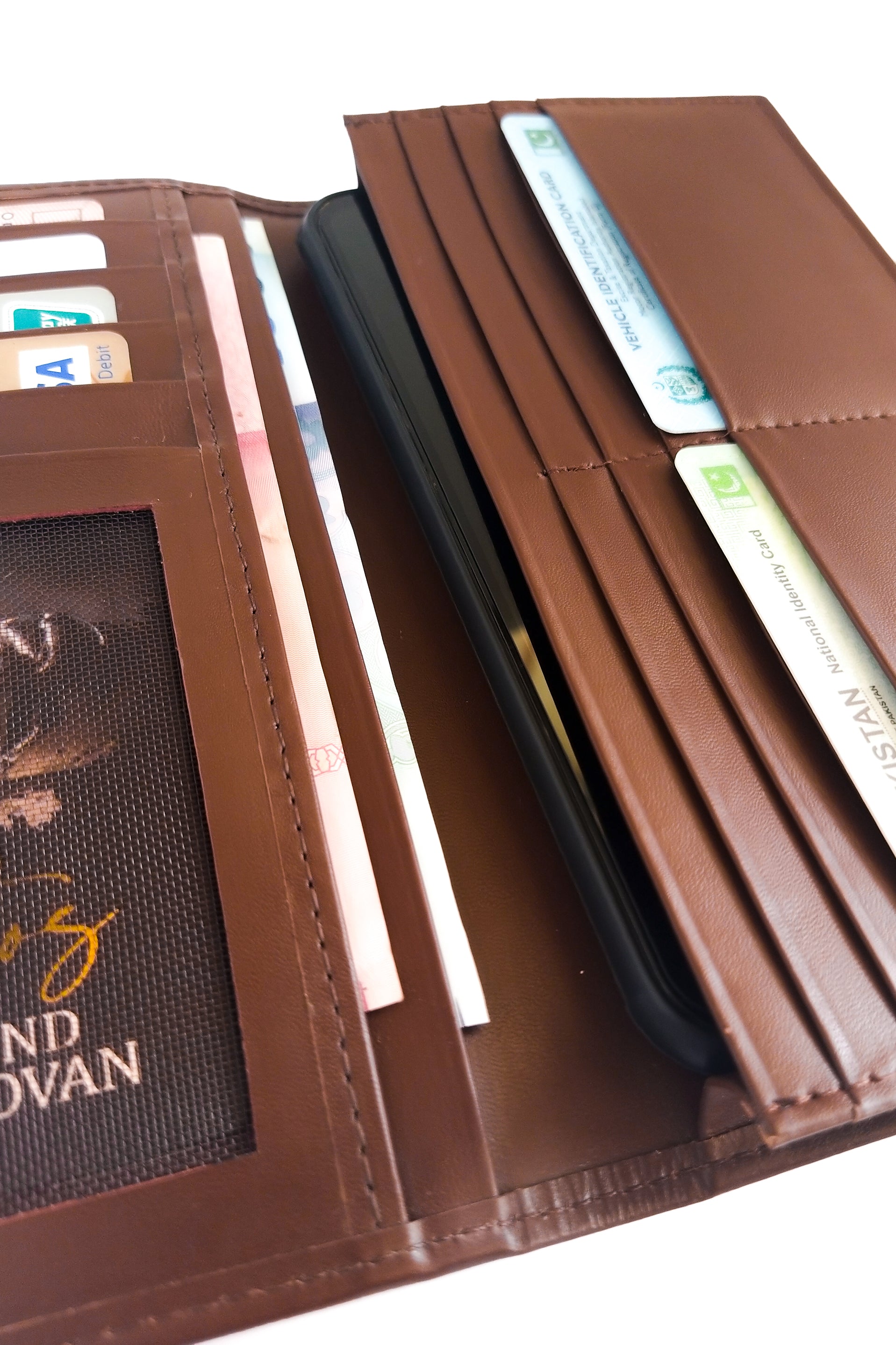 "The Elite" Mobile Wallet // Unisex // KORDOVAN // Dave Brown - Kordovan