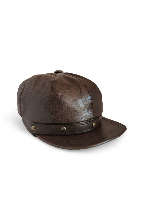 Women's Casual Cap // Newsboy Cap beret for girl // Brown