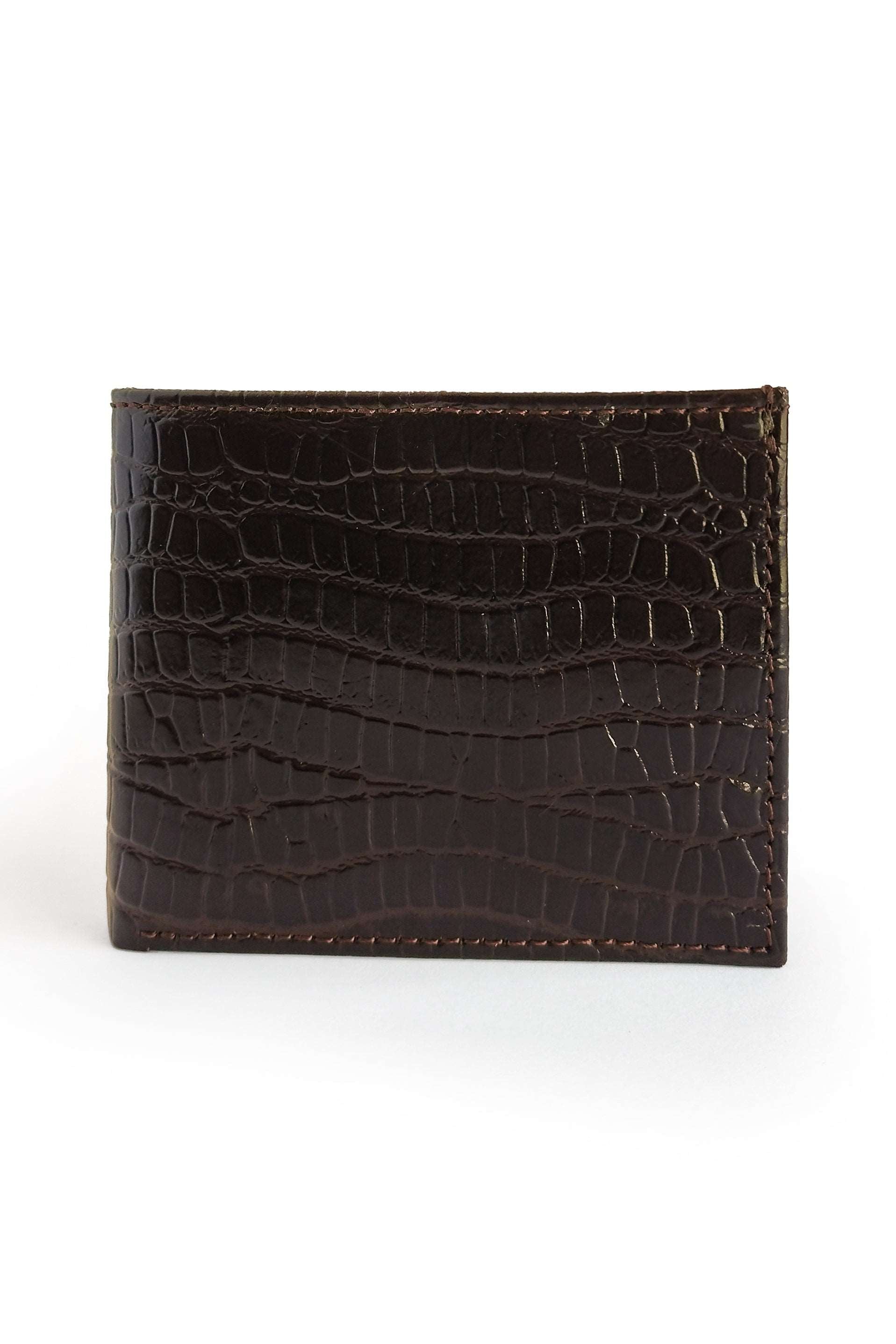 The Gator Bifold Wallet for Men // Dark Brown