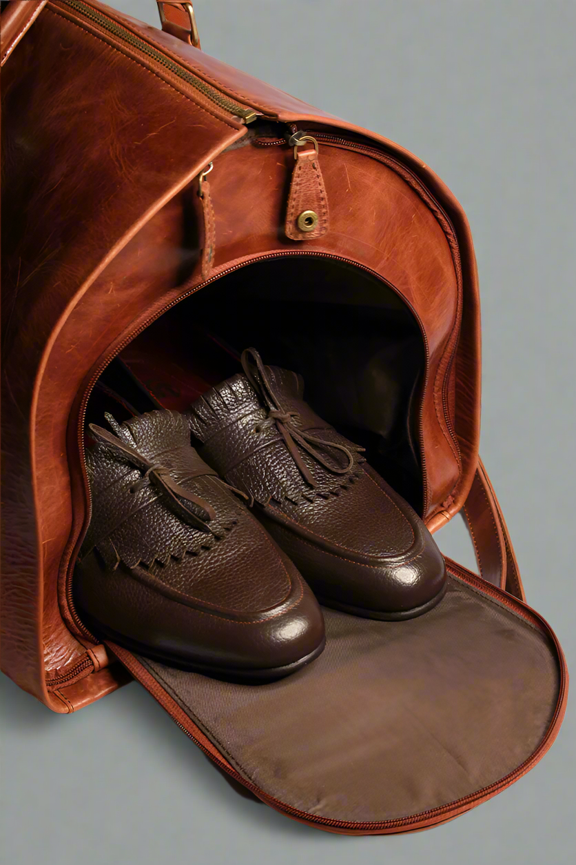 The Traveler // Multi-Function Crazy Horse Leather Duffle Bag