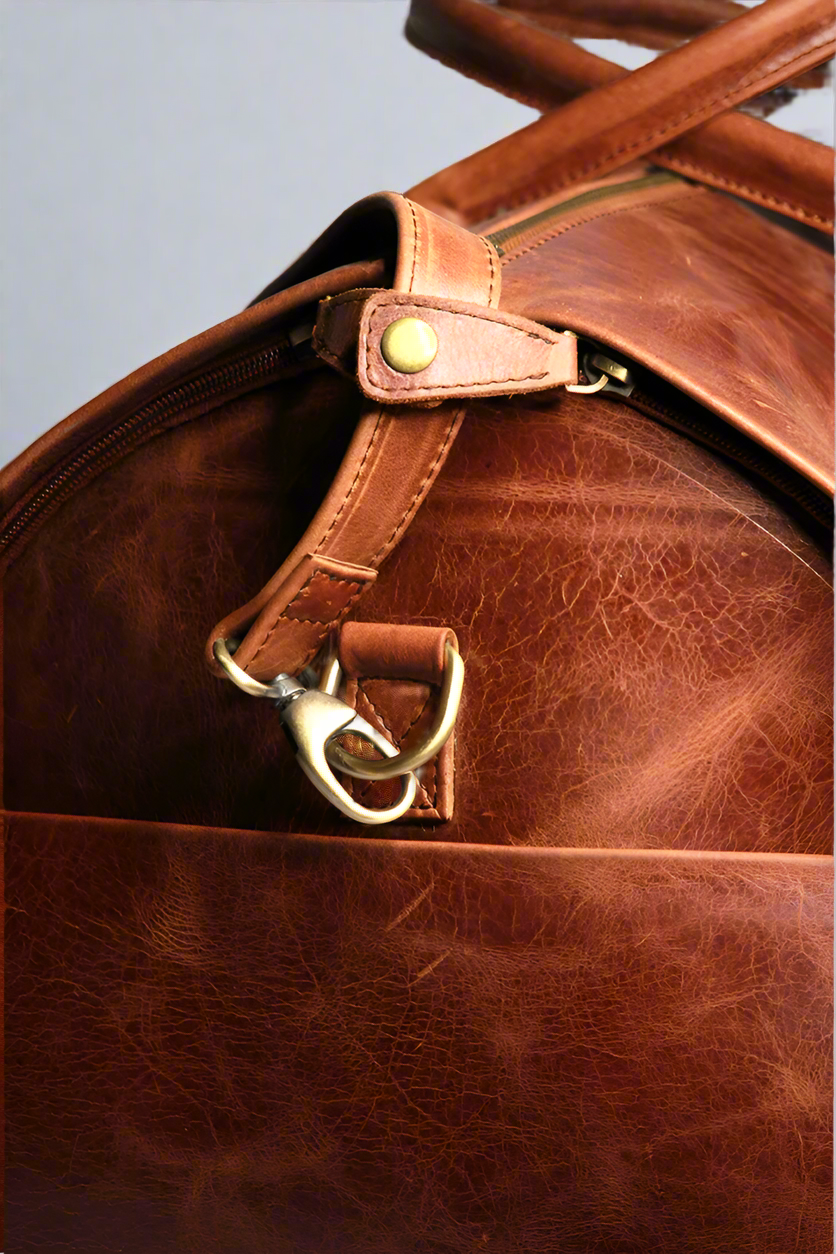 The Traveler // Multi-Function Crazy Horse Leather Duffle Bag