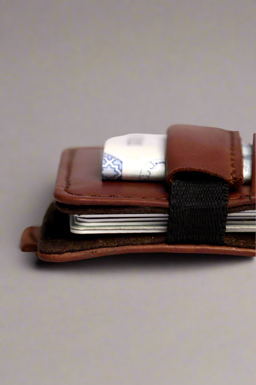 Kodo Vertical 2.0 // RFID Protected Smart & Slim Leather Wallet for Effortless Access