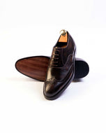 The Salemanco Brogue Burnished Brown Leather Shoes | Kordovan Leather Pakistan