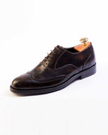 The Salemanco Brogue Burnished Brown Leather Shoes | Kordovan Leather Pakistan