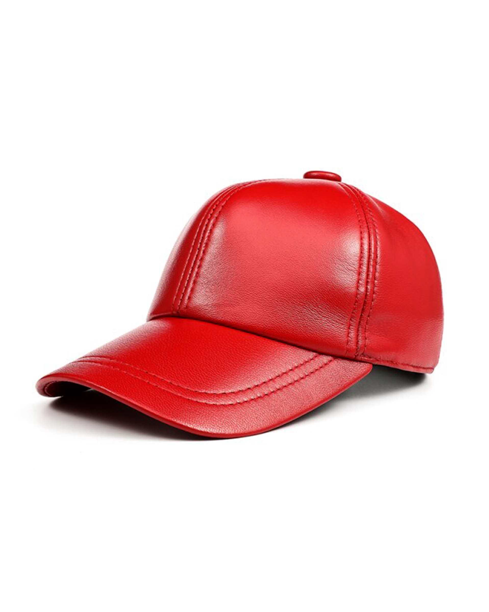 Genuine Sheep Leather Adjustable Baseball Cap // Unisex