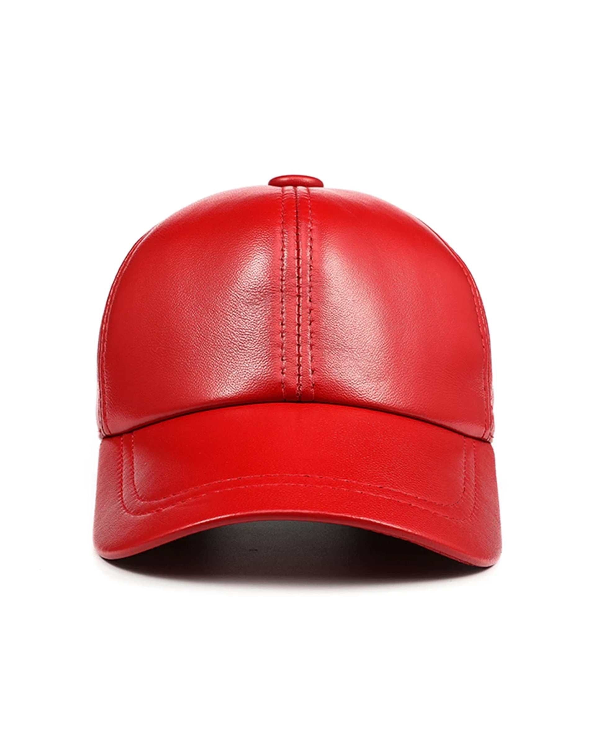 Genuine Sheep Leather Adjustable Baseball Cap // Unisex