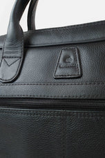 Natural Milled leather slim laptop bag by Kordovan
