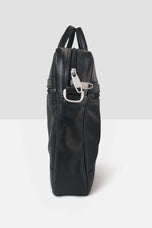 Natural Milled leather slim laptop bag by Kordovan