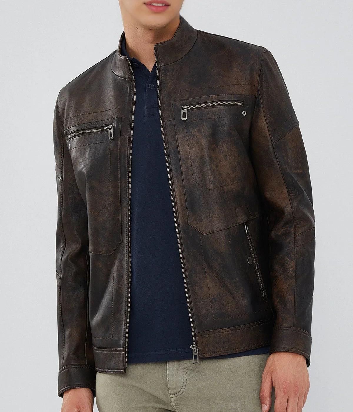 Bohemia | Vintage Brown Sheepskin Leather Jacket