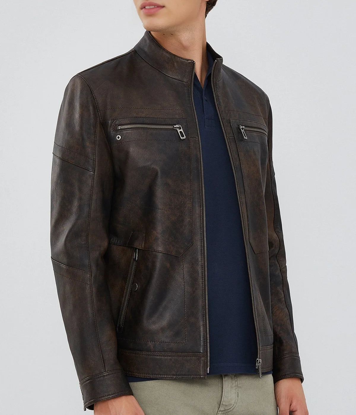 Bohemia | Vintage Brown Sheepskin Leather Jacket