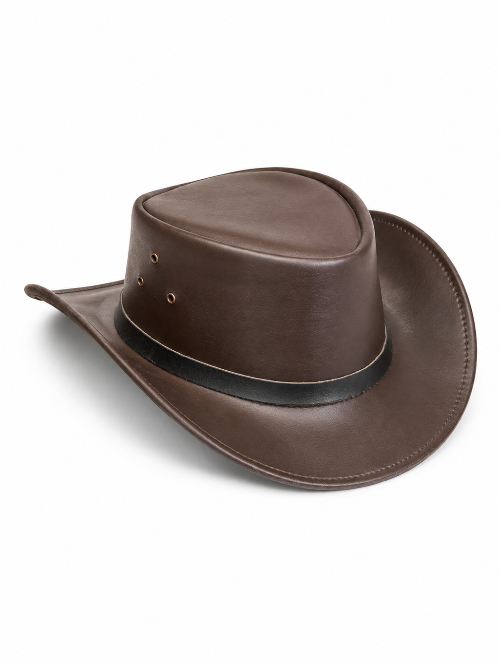 KORDOVAN'S Black Stripe Leather Cowboy Hat