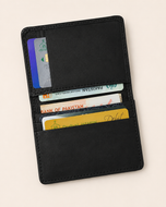 Elite Card Holder open — main card compartment, inner flap pockets and quick-access pockets