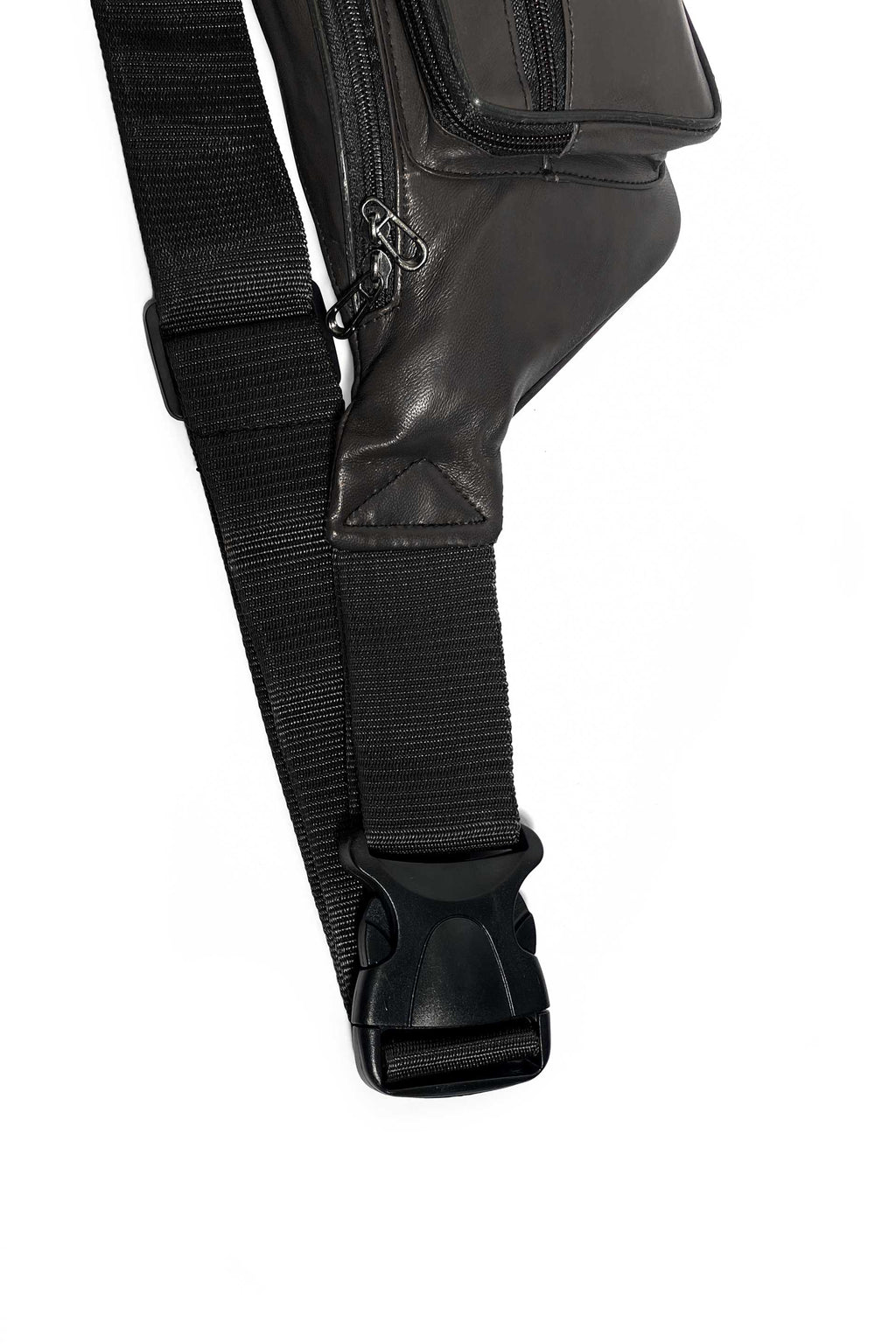 Unisex Leather Crossbody Fanny Pack