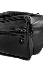 Unisex Leather Crossbody Fanny Pack