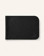 HM The Lord's Wallet in black leather — front view | Kordovan Pakistan