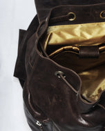 Hilford | Distressed Brown Leather Backpack — genuine leather backpack by Kordovan, view 5