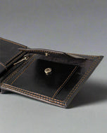 Sheppard wallet interior detail — card slots and bill slots in soft sheep leather