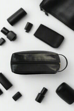 Natural Milled Leather Dopp Kit