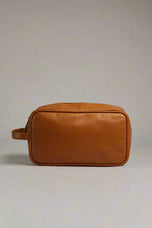 Natural Milled Leather Dopp Kit