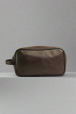 Natural Milled Leather Dopp Kit