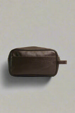 Natural Milled Leather Dopp Kit