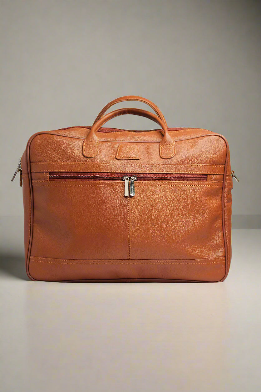 TP Natural Milled leather slim laptop bag by Kordovan
