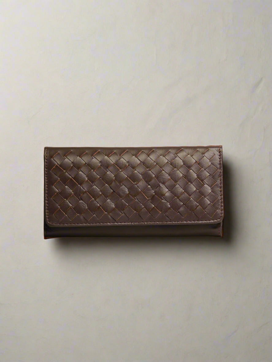 TP The Nova // Weaved Leather Wallet & Clutch