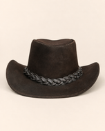 KORDOVAN's Suede Premium Genuine Leather Western Cowboy Hat - Brown