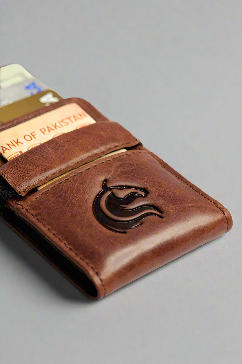 Kodo Vertical 2.0 // RFID Protected Smart & Slim Leather Wallet for Effortless Access