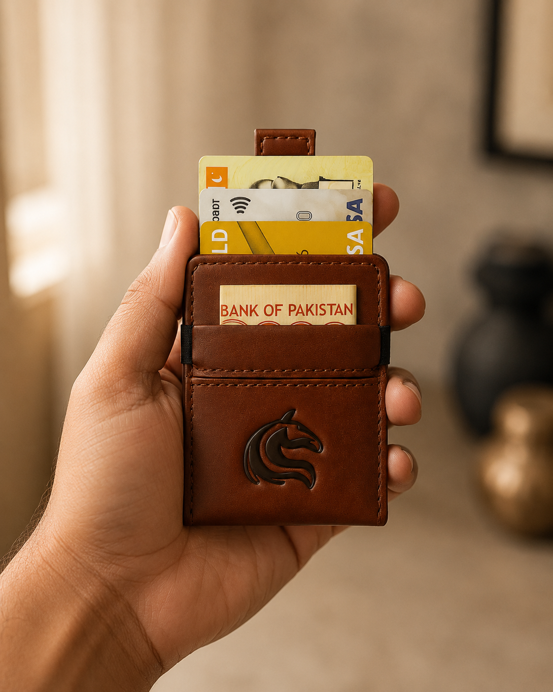 Kodo Vertical 2.0 // RFID Protected Smart & Slim Leather Wallet for Effortless Access