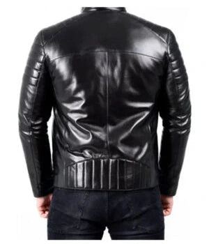 Marc Ed Black Leather Biker Jacket