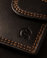 Midtown Lite wallet open — 9 card slots, two snap ID windows and bill slots