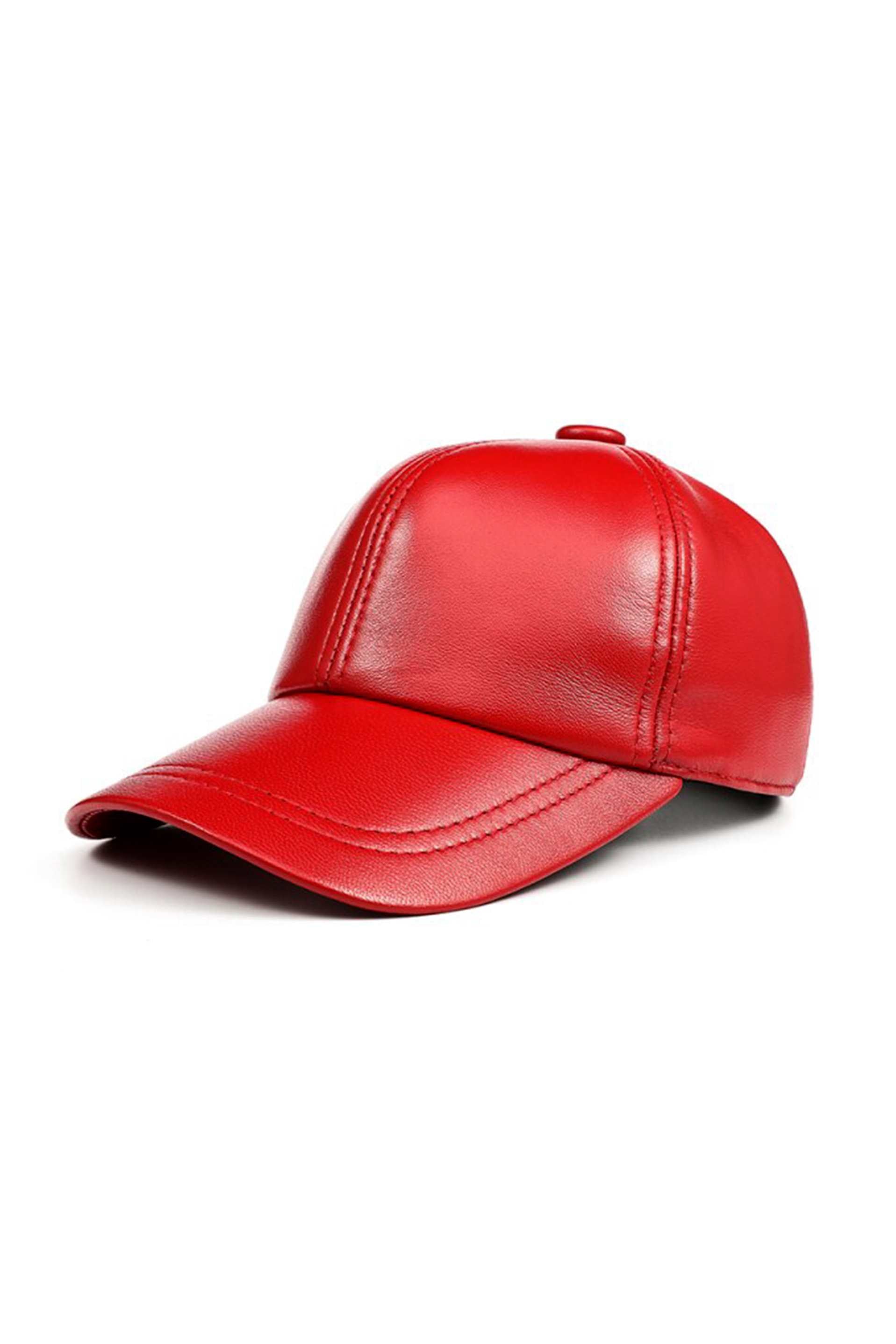 Genuine Sheep Leather Adjustable Baseball Cap // Unisex