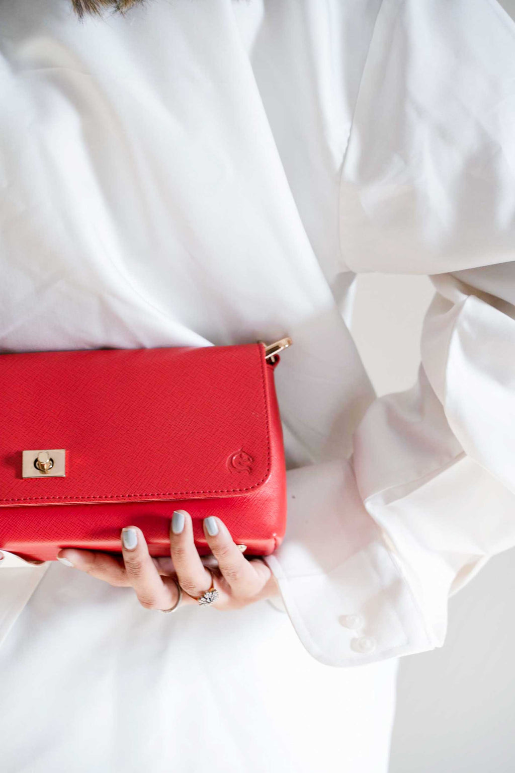 Saffiano Leather Ladies Clutch