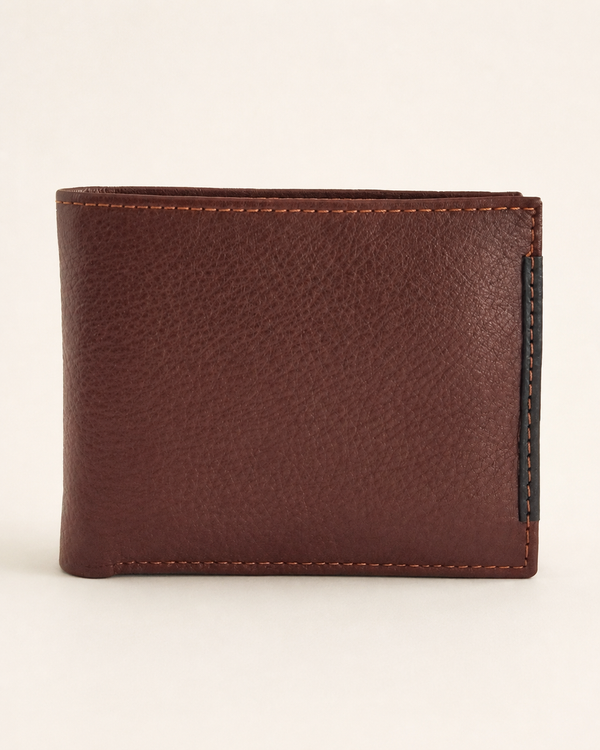 Shelby & Thomas soft milled leather bifold wallet in Shelby shade — front view | Kordovan Pakistan