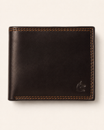 Sheppard soft sheep leather wallet — front view with button pocket | Kordovan Pakistan