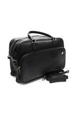 The Atlantic Trolley Duffel Bag Black | Kordovan Leather Pakistan
