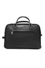 The Atlantic Trolley Duffel Bag Black | Kordovan Leather Pakistan