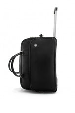The Atlantic Trolley Duffel Bag Black | Kordovan Leather Pakistan