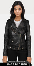 Alison Black Women's Biker Jacket