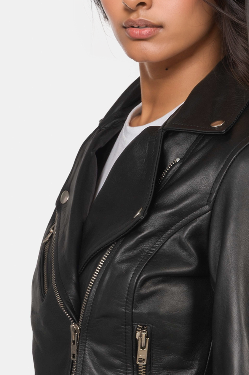 Alison Black Women's Biker Jacket