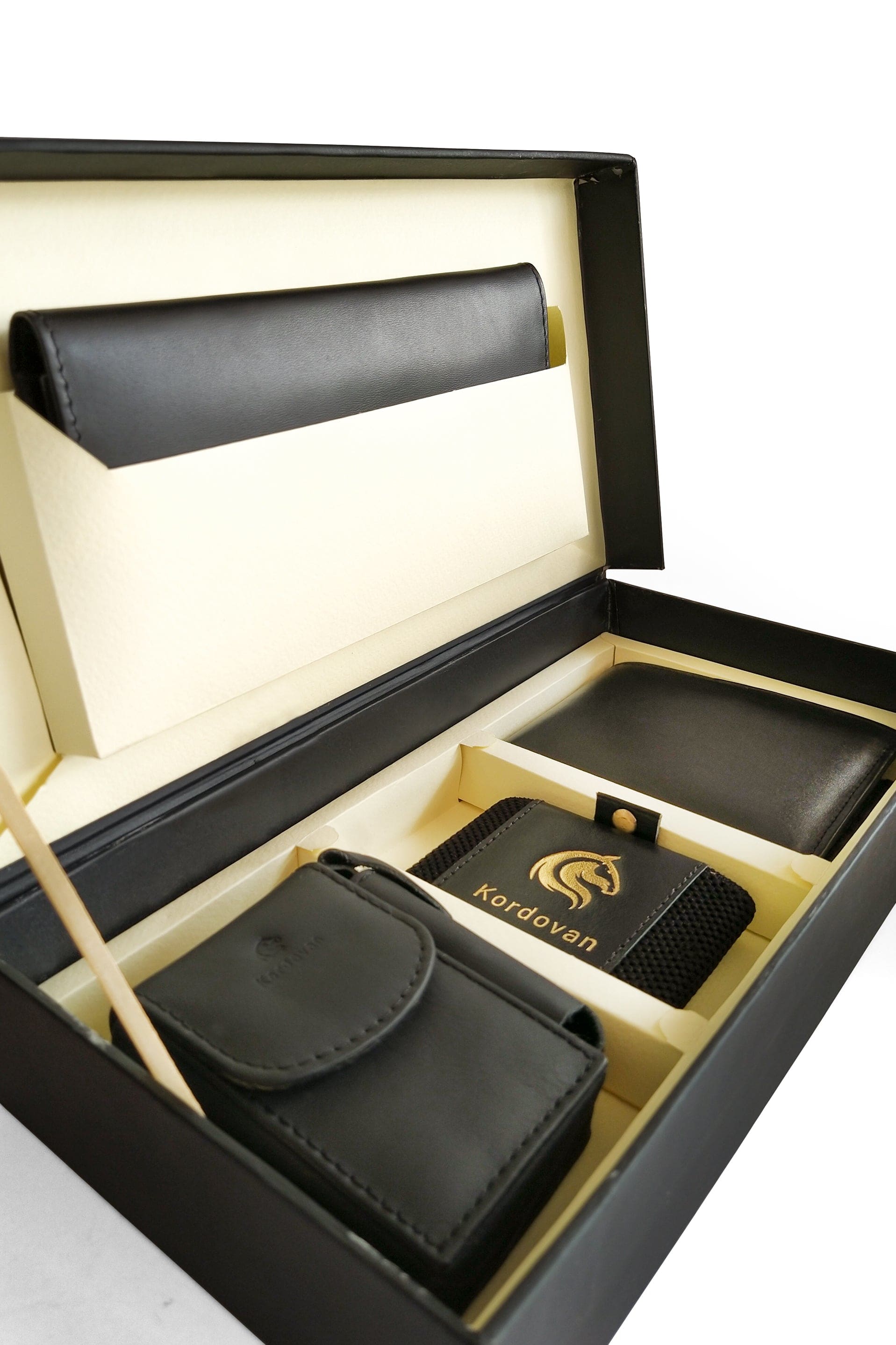 "Four in One" Leather Gift Set