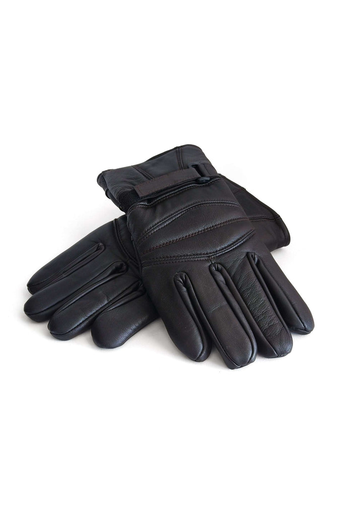 Durable Men's Leather Gloves // Black // Kordovan - Kordovan