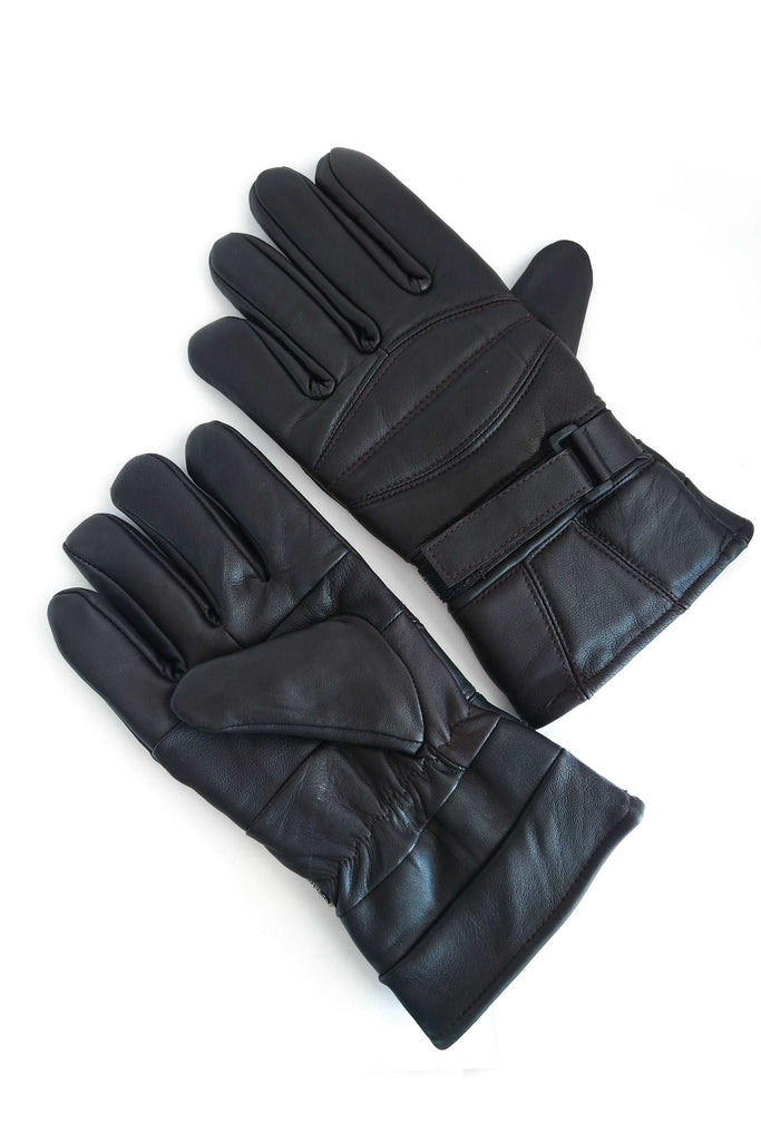 Durable Men's Leather Gloves // Black // Kordovan - Kordovan