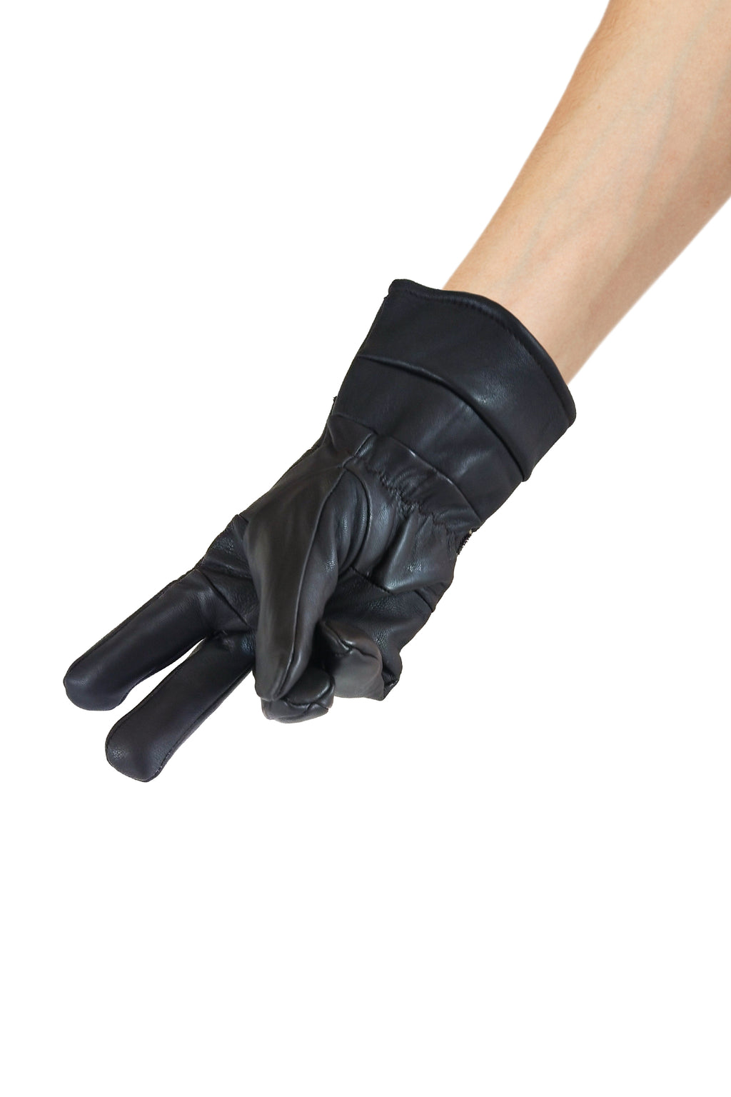 Durable Men's Leather Gloves // Black // Kordovan - Kordovan