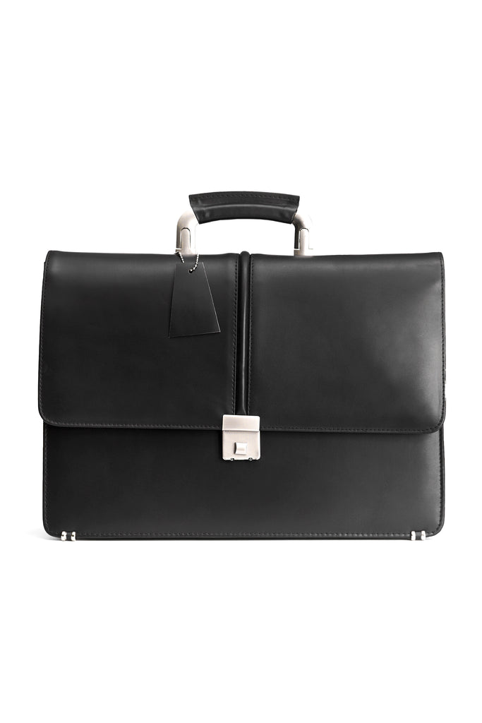 The Documate Office Bag / Briefcase with code lock // Black - Kordovan
