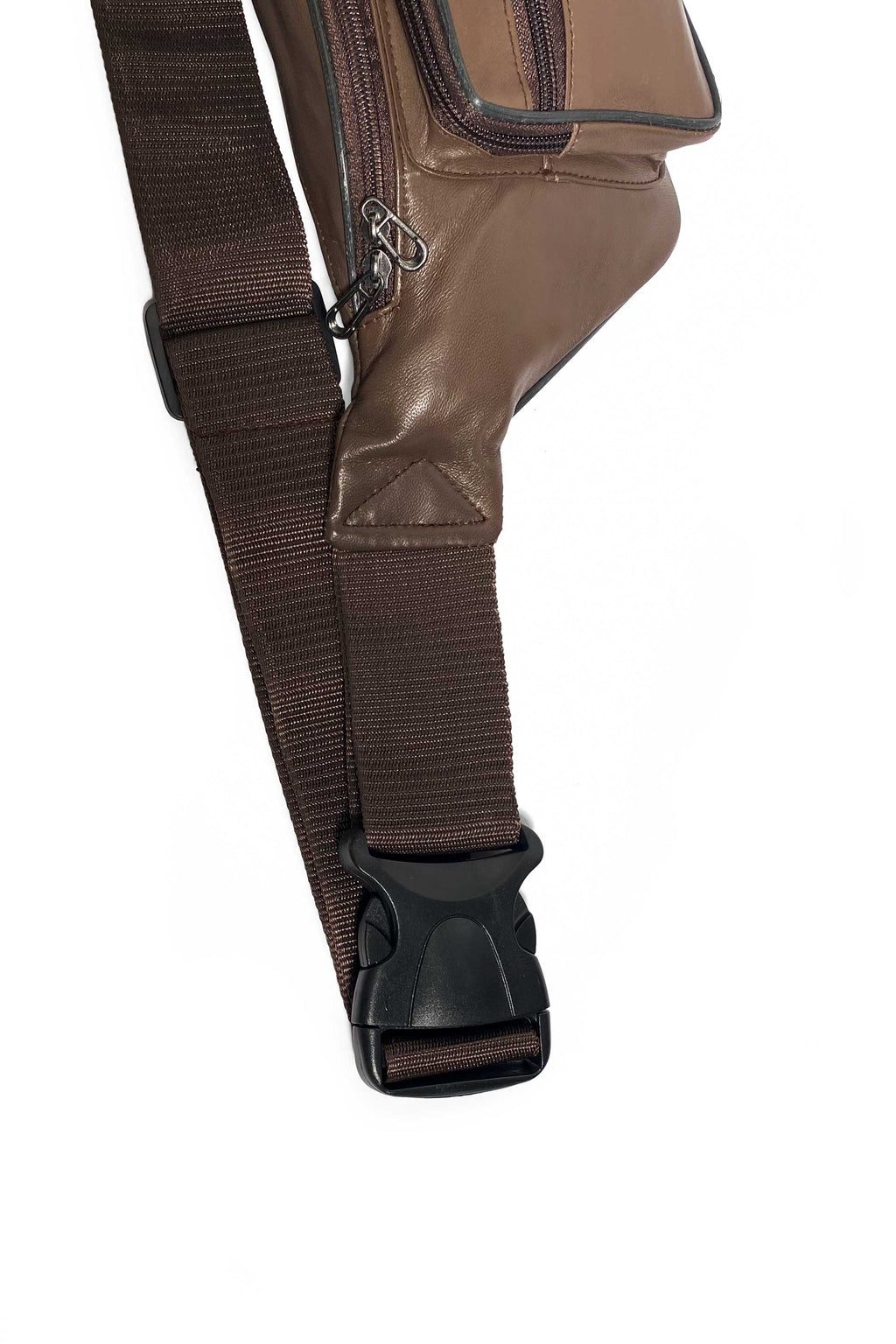 Unisex Leather Crossbody Fanny Pack